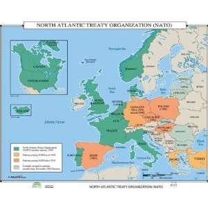  World History Wall Maps   North Atlantic Treaty 