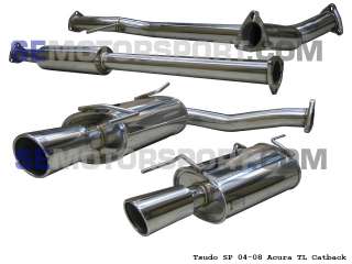 Tsudo 04 08 Acura TL Axle Cat back Exhaust muffler  