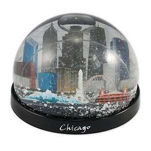  City of Chicago 3D Skyline Water Globe: Sports & Outdoors