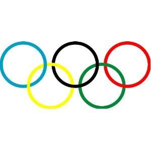    Olympic Flag Auto Car Wall Decal Sticker 9X4: Everything Else