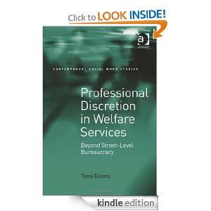 Professional Discretion in Welfare Services (Contemporary Social Work 