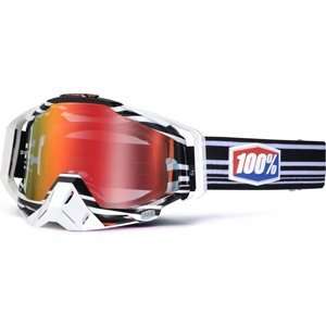  100% Racecraft Barcode Goggles w/Red Mirror Lens 