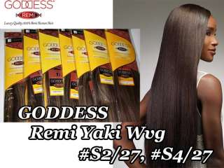 GODDESS Remi Yaki Human Hair Weaving 10 S2/27 Clearance Sale 