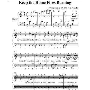   the Home Fires Burning Easy Piano Sheet Music: Ivor Novello: Books