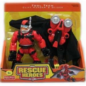   : Rescue Heroes Tool Tech Team   Cliff Hanger & Glider: Toys & Games