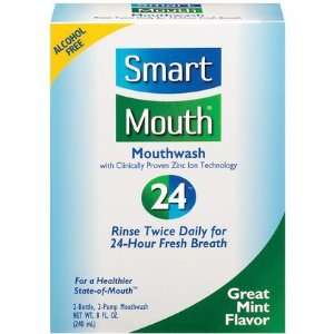  SmartMouth Mouthwash, Great Mint Flavor   8 Oz Health 