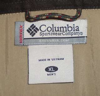 COLUMBIA Vertex Fleece Jacket Mens size XL  