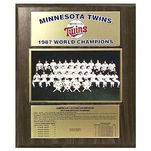  MLB Twins 1987 World Series Plaque: Sports & Outdoors