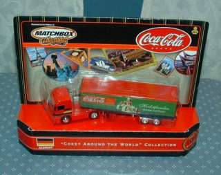 COCA COLA DELIVERY TRUCK (TRACTOR / TRAILER) LOT OF 2   MATCHBOX 