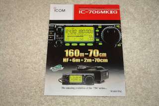 Icom IC 706MKIIG IC706 HF Transceiver Advertising Flyer  
