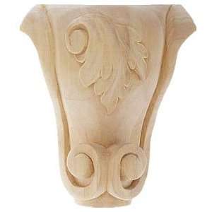  Right Miami Carved Wood Leg   Maple Wood