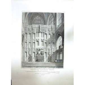  1817 WINCHESTER CATHEDRAL CHURCH ATLAR KEUX BLORE