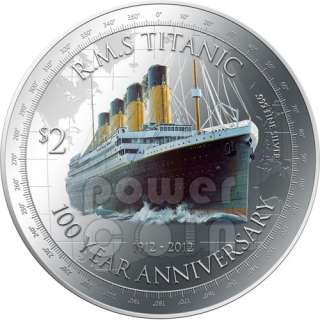   Anniversary Transatlantic White Star Line Silver Coin 2$ Niue 2012