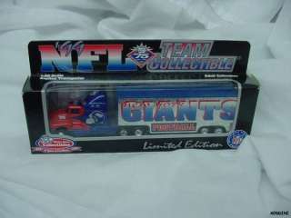 NEW YORK GIANTS NFL TRACTOR TRAILER TRUCK 1999 DIECAST NEW IN BOX 