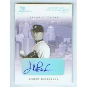  Jeremy Bonderman Autograph 2005 Donruss Baseball Studio 