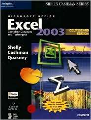 Microsoft Office Excel 2003 Complete Concepts and Techniques 