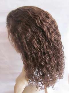 164# full lace wig 100% remy indian human hair light brown jerry 