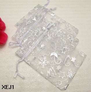 Various White Wedding gift favor bag jewelry organza pouches 