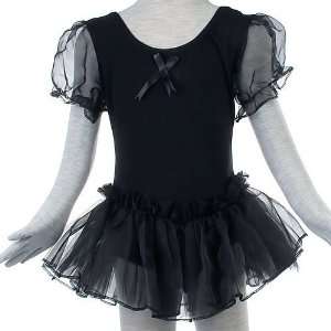 Girl Ballet Dance Dress Gymnastic Leotard Tutu 5 6 T   Black:  