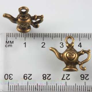 100 Wholesale Bronze Aladdins Lamp Pendant 22mm 140291  