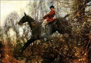 SIR ALFRED MUNNINGS The Huntsman fox hunting HORSE  
