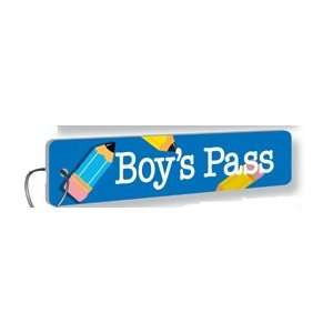    Laminated Hallpass Boys Hall Pass Classroom 