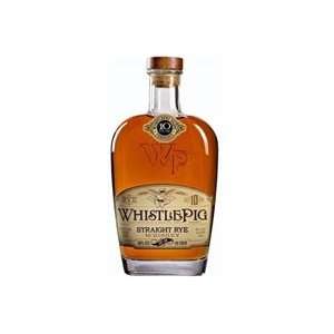  Whistle Pig Straight Rye Whiskey   750ml: Grocery 