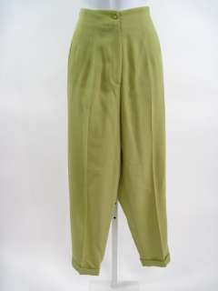 TAHARI Green Jacket Blazer Pants Suit Sz 8  
