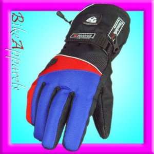 WM winter Cordura Motorcycle Gloves Blue 2XLarge  Sports 