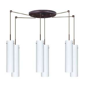   16 Six Light Compact Fluorescent Pendant with Bron