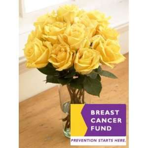 Breast Cancer Fund Yellow Roses Grocery & Gourmet Food