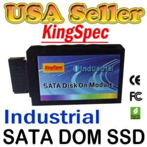 8GB KingSpec 7 Pin SATA SSD DOM Disk on Module MLC NEW  