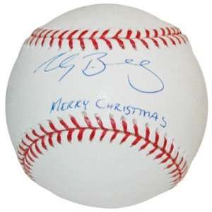Signed Clay Buchholz Ball   OML  Merry Christmas   Autographed 