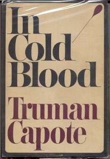 Truman Capote IN COLD BLOOD 1st Edition HB/DJ Nice  