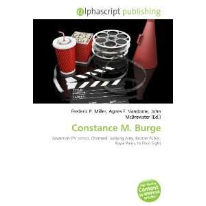  Constance M. Burge (9786132668509) Books