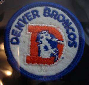 NFL Denver Broncos 2 Round Logo Embroidered Patch  