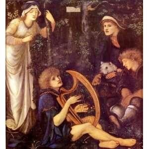 Hand Made Oil Reproduction   Edward Coley Burne Jones   32 x 34 inches 