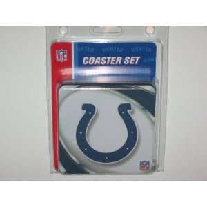   COLTS 4 Pack (4 x 4) Foam DRINK COASTER SET: Sports & Outdoors