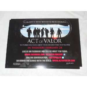  Act of Valor promo card postcard 