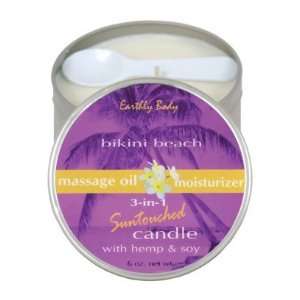  Suntouch hemp candle bikini beach 6 oz round tin Health 