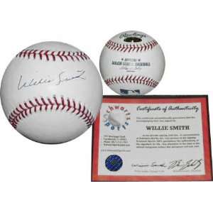  Willie Smith Autographed Baseball: Sports & Outdoors