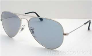 Ray Ban RB 3044 W3177 Silver Blue 52 Small New 100% Authentic  