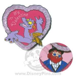  Disney/WDW To My Valentine Day Figment/DreamFinder Pin 