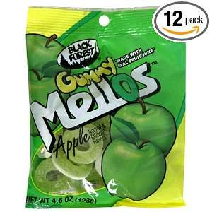 Black Forest Gummy Mellow Apple, 4.5 Ounce Bags (Pack of 12)  