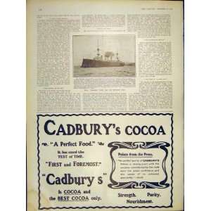  Hms Terrible Ship CadburyS Cocoa Advert Print 1902