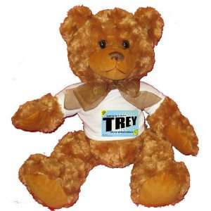  MY MOTHER COMES TREY Plush Teddy Bear with WHITE T Shirt: Toys & Games