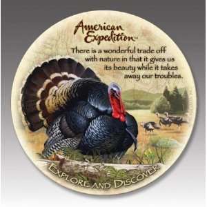   Expediton CTST 130 Wild Turkey Stone Coaster Set: Kitchen & Dining