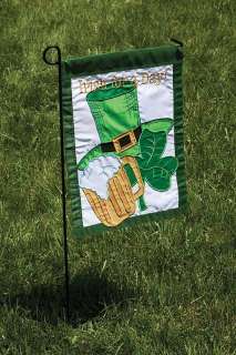 Pub St. Patricks Day Irish for Day Shamrock Hat Toland Large Flag 