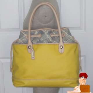 New Authentic Rare Cole Haan Carley Tote Bag Purse Sunflower Yellow 