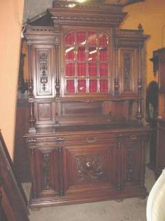 11656 : ANTIQUE FRENCH RENAISSANCE CARVED BUFFET  